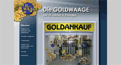 Desktop Screenshot of die-goldwaage-erlangen.de